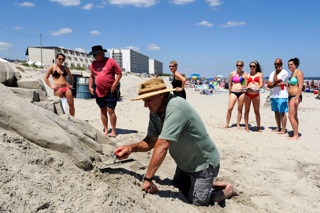 Sand Sculptures Decorate Beaches in Sea Isle