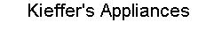 Kieffer's Appliances