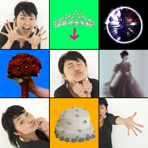 Publicity photo for Pig Iron Theatre Company&acute;s "Come to My Awesome Fiesta..." Pictured is Hinako Arao.<br />