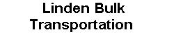 Linden Bulk Transportation May1