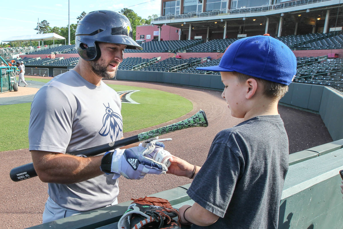 Tim Tebow will play minor league baseball in South Carolina