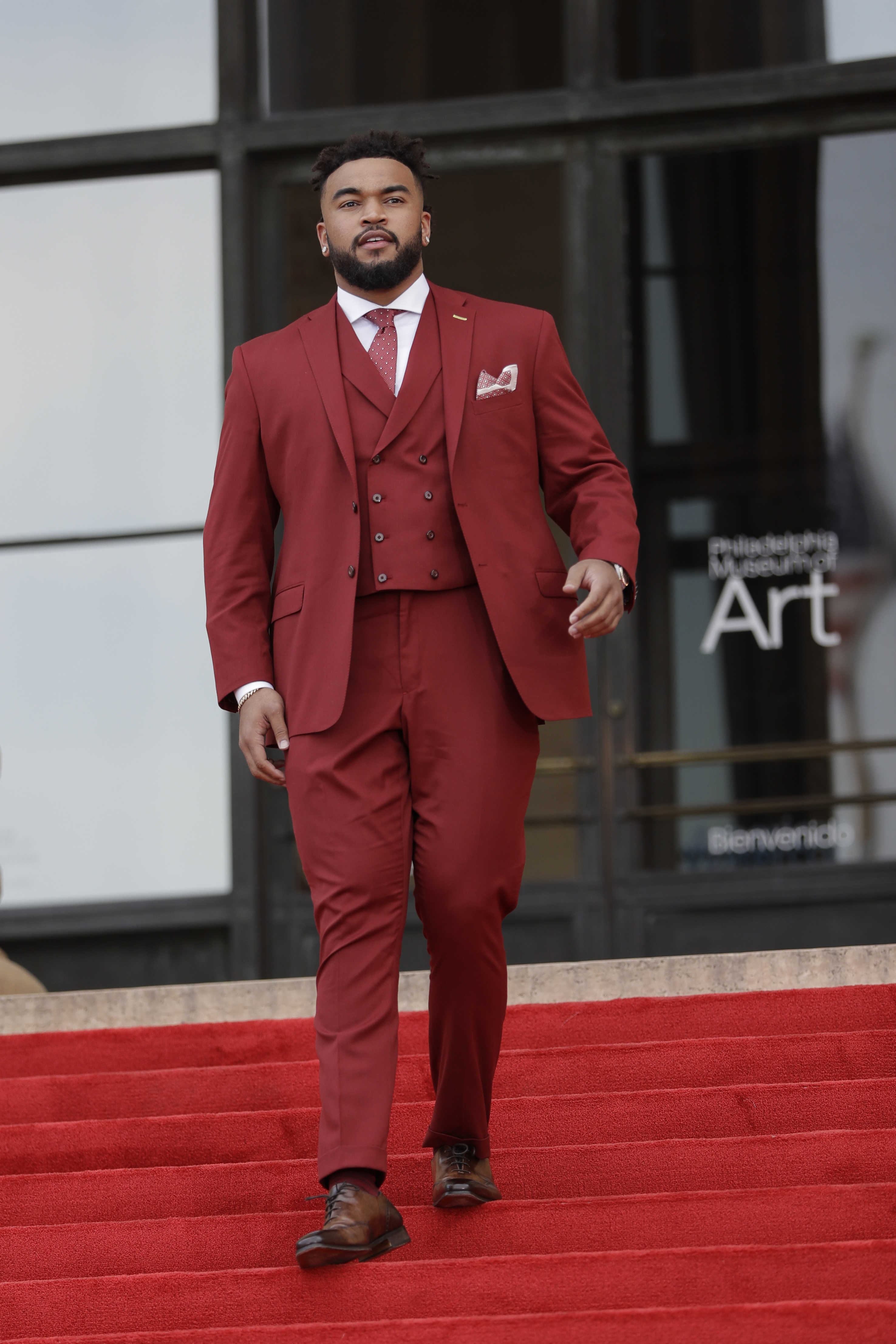 At the NFL draft, players share the stage with fashion