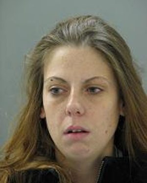 Tiffany Hrycek of Bear, Del., is accused of leaving her 10-year-old daughter after causing a crash at an intersection in Newark, Del.
