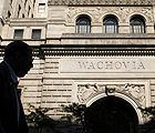 For Wachovia customers, business as usual.  (Tom Gralish / Inquirer)