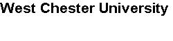 West Chester University