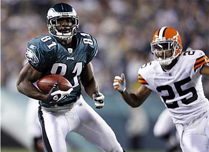 Philadelphia Eagles wide receiver Jason Avant #81 and quarterback