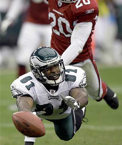 Philadelphia Eagles wide receiver Jason Avant #81 and quarterback