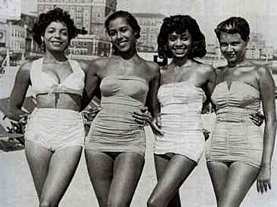 Posing as bathing beauties: Four women, Atlantic City, 1960s. Photo from the Charles L. Blockson Afro-American Collection, Temple University. (JOHN W. MOSLEY)