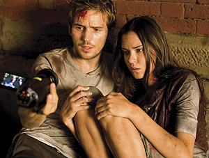 It looks bad to Michael Stahl-David and Odette Yustman, but the shaky shock-umentary camera-style of "Cloverfield” is having an unsettling effect on some movie-goers, too. 
