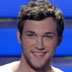 Finalists Phillip Phillips, left, and Jessica Sanchez appear onstage at the "American Idol" finale on Wednesday, May 23, 2012 in Los Angeles. (Photo by John Shearer/Invision/AP)