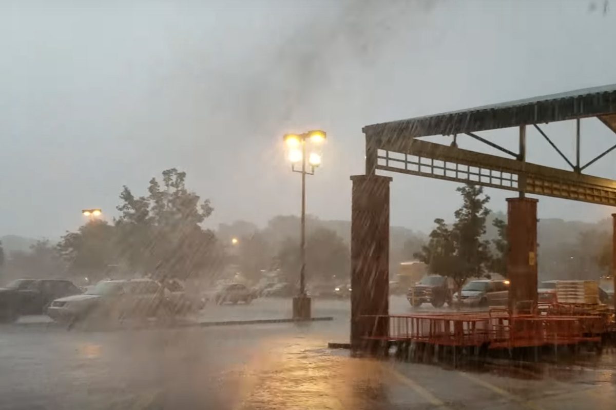 Watch Confirmed tornado rips through Home Depot parking lot in South