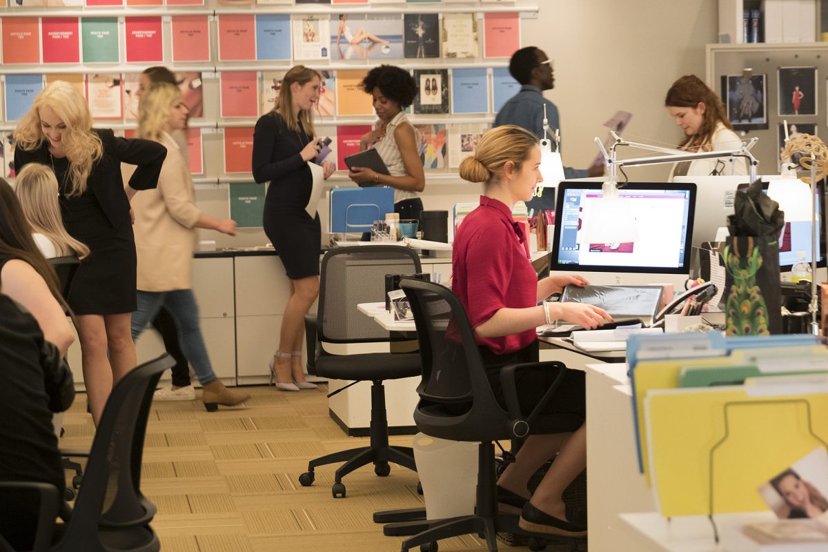 Freeform’s “The Bold Type” is set in offices of a Cosmopolitan-like magazine named Scarlet. 