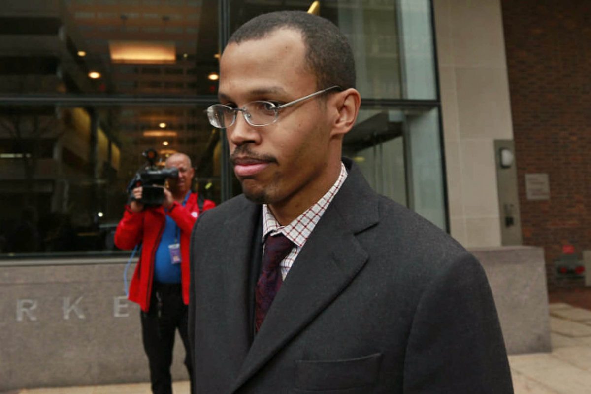 Chaka “Chip” Fattah Jr. leaving federal court in Philadelphia after his fraud conviction in November 2015. 
