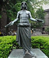 Jesus Breaking Bread by Walter Erlebacher  ( April Saul / Staff Photographer )<br /><br />