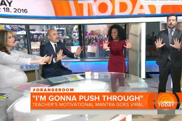 Watch: Philly teacher leads 'Today' show hosts in inspirational chant - Philly.com (blog)
