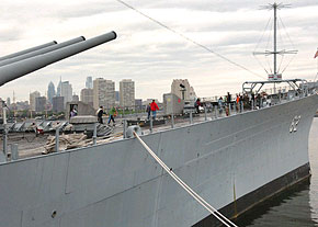 A new dimension of the USS New Jersey - the shipboard life of its crew - will be revealed Friday with the new "City at Sea Tour," which will take visitors to hitherto off-limits areas where the crew worked, played and received medical care. (Sharon Gekoski-Kimmel / Inquirer)