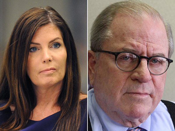 Pennsylvania Attorney General Kathleen Kane and Chief Justice Ronald D. Castille. (Staff photos)