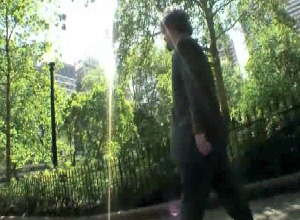 Is that him? Could Craig LaBan be the mysterious walking man pictured in his music video, "Cheeseburger, I Hold"? (See link below.)