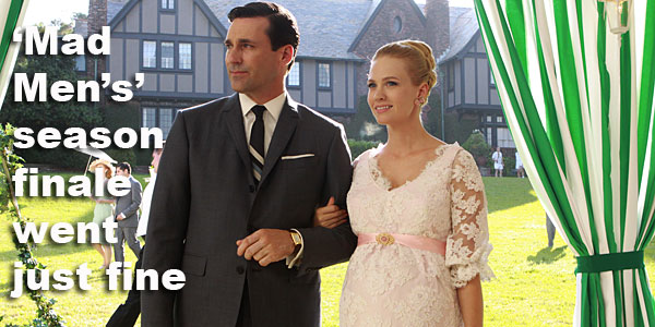 AMC&acute;s "Mad Men," starring January Jones (right) and Jon Hamm (left) ended its third season last Sunday. 