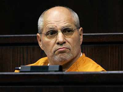 Michael Coppola, a reputed acting captain of the Genovese crime family, looks around the court in Somerville, N.J., in this March 2007 file photo. Coppola had eluded authorities since 1996. (AP Photo / Mike Derer, Pool)