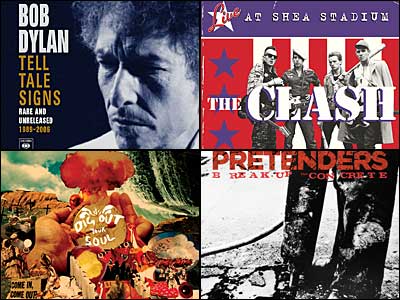 Bob Dylan, The Clash, Oasis and The Pretenders are all releasing new albums.
