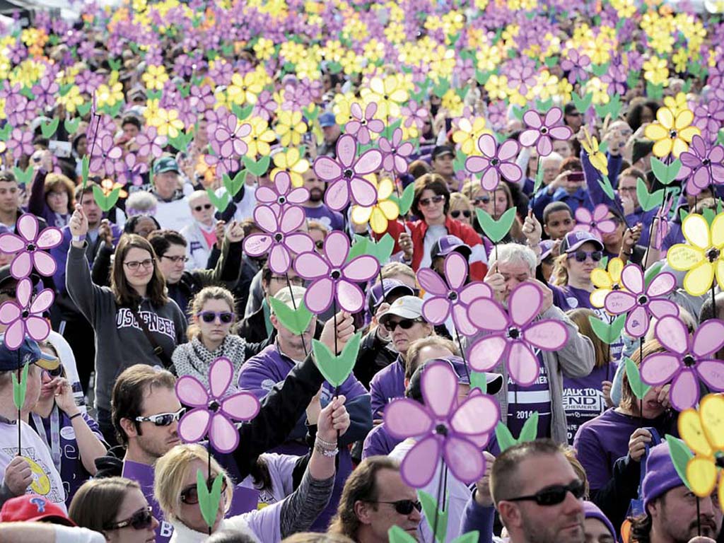 Thousands walk to back the fight against Alzheimer's