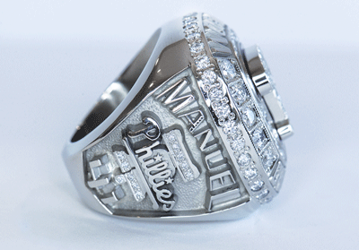 Philadelphia Phillies 2009 National League Championship Ring With Red Ruby