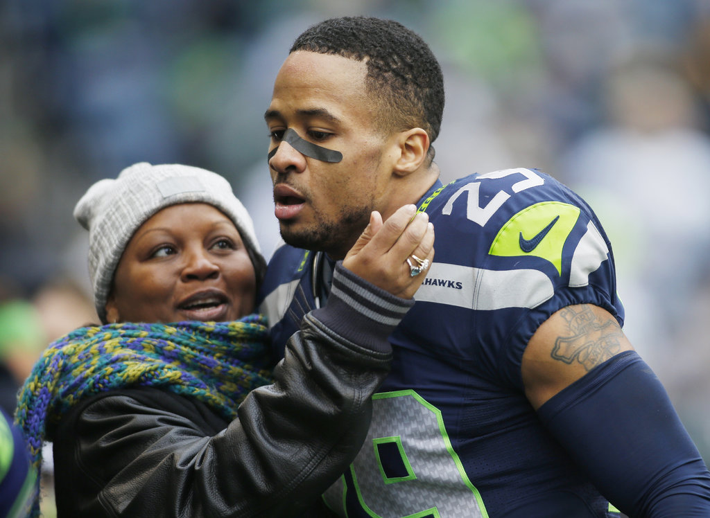 Earl Thomas of the Seattle Seahawks looks on before the game against