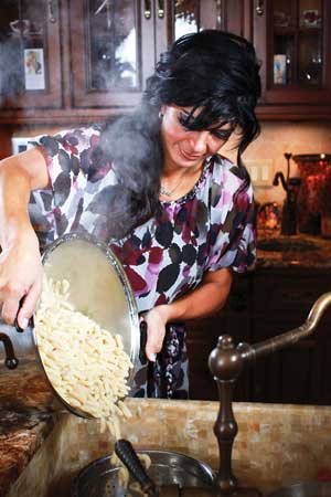 teresa giudice home. Teresa Giudice in the kitchen
