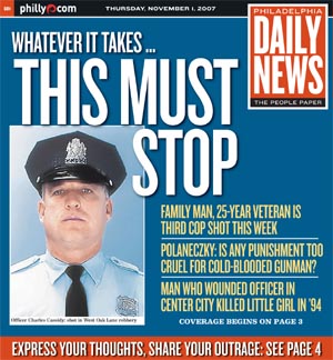 Daily News cover from Nov. 1, 2007
