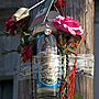 A memorial at the location where Luis Eduardo Ramirez-Zavala was beaten to death by a group of teenagers, in Shenandoah, Pennsylvania, August 24, 2008. 