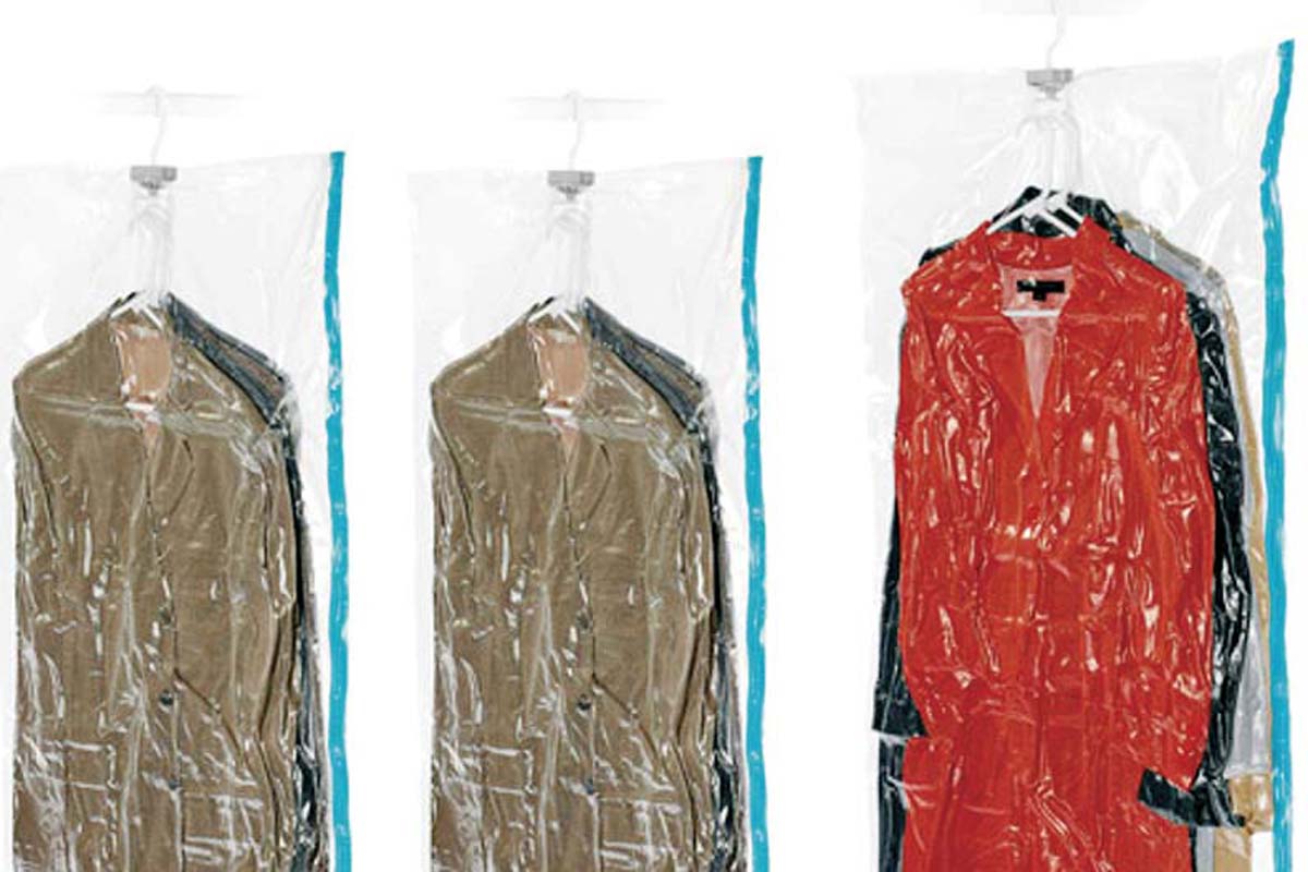 Vacuum-seal bags provide for ultra-compact clothes packing
