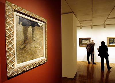 From 2006: Andrew Wyeth's painting 'Trodden Weed', 1951 is displayed at the Philadelphia Museum of Art. Wyeth has died at the age of 91 at his home outside Philadelphia.  (AP Photo/Matt Rourke, file)