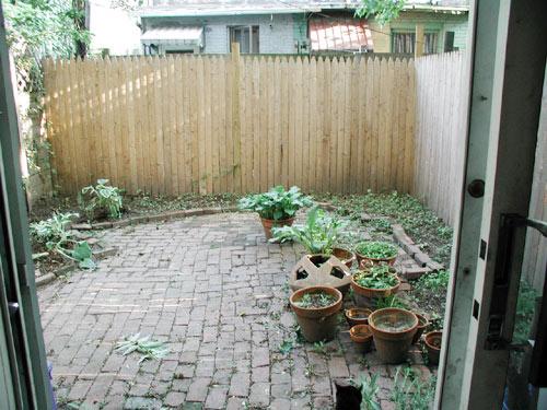 This is what my yard looked like in 2005  when I first moved in.