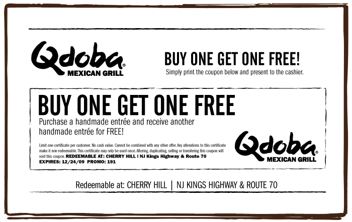 Qdoba coupons deals