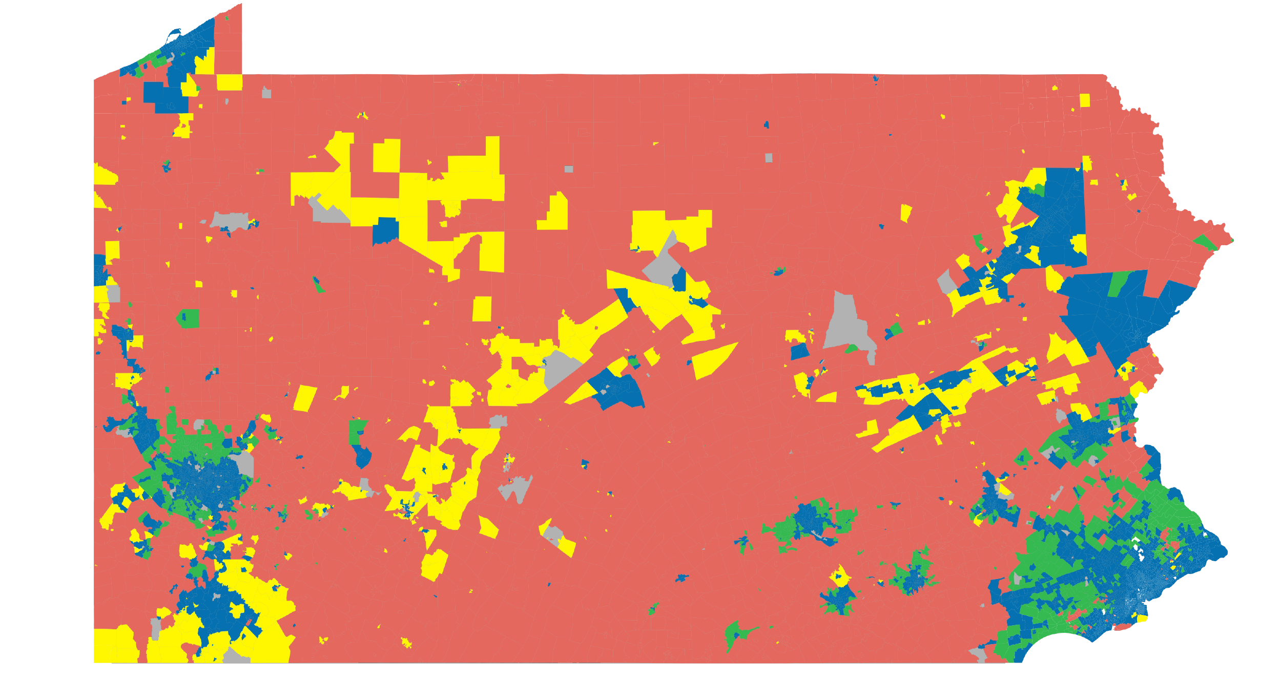 How a blue wave and red response explain a divided Pennsylvania