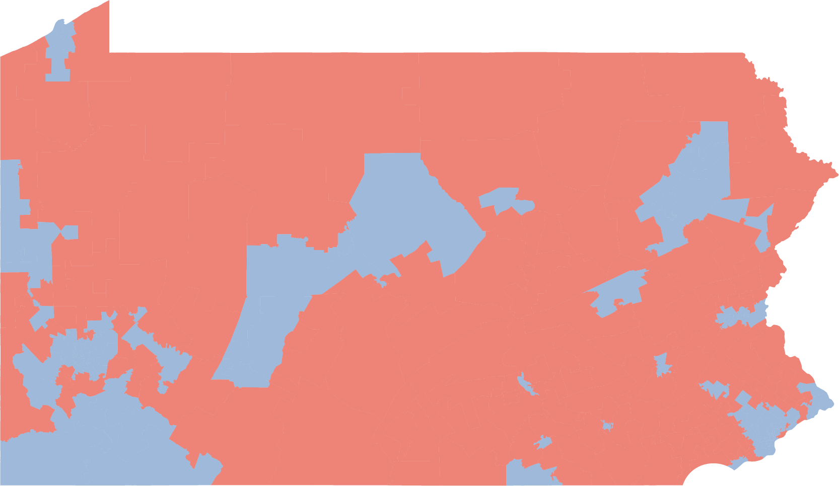 How a blue wave and red response explain a divided Pennsylvania