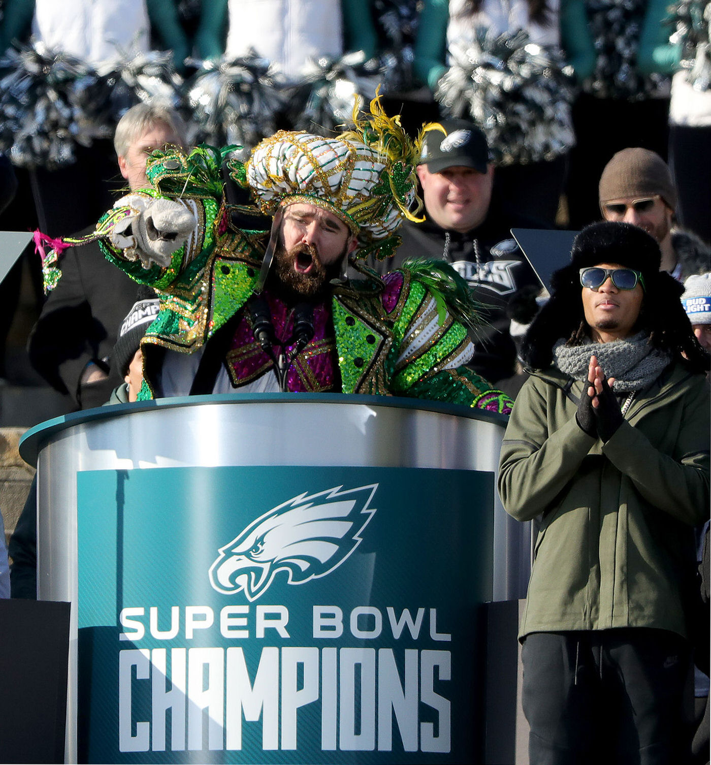 Jason Kelce's epic speech at the Philadelphia Eagles Super Bowl parade  (Read the transcript)