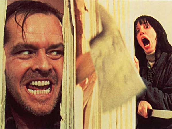 Composite frame of scenes from Warner Bros´ ´The Shining´ (AP)