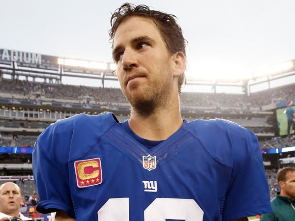 Eli Manning's face after each of his 15 interceptions - Philly