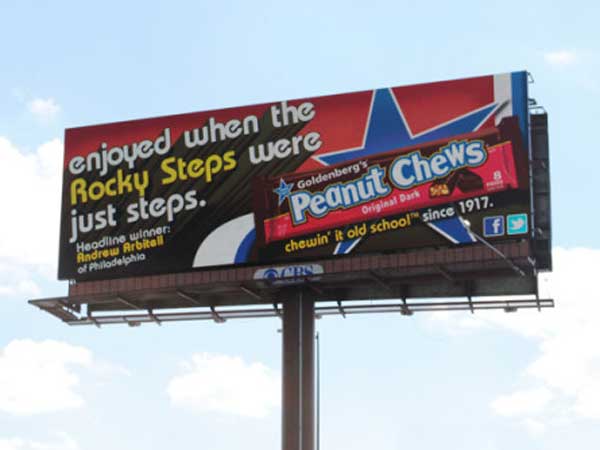 Temple student wins Peanut Chews billboard contest - Philly