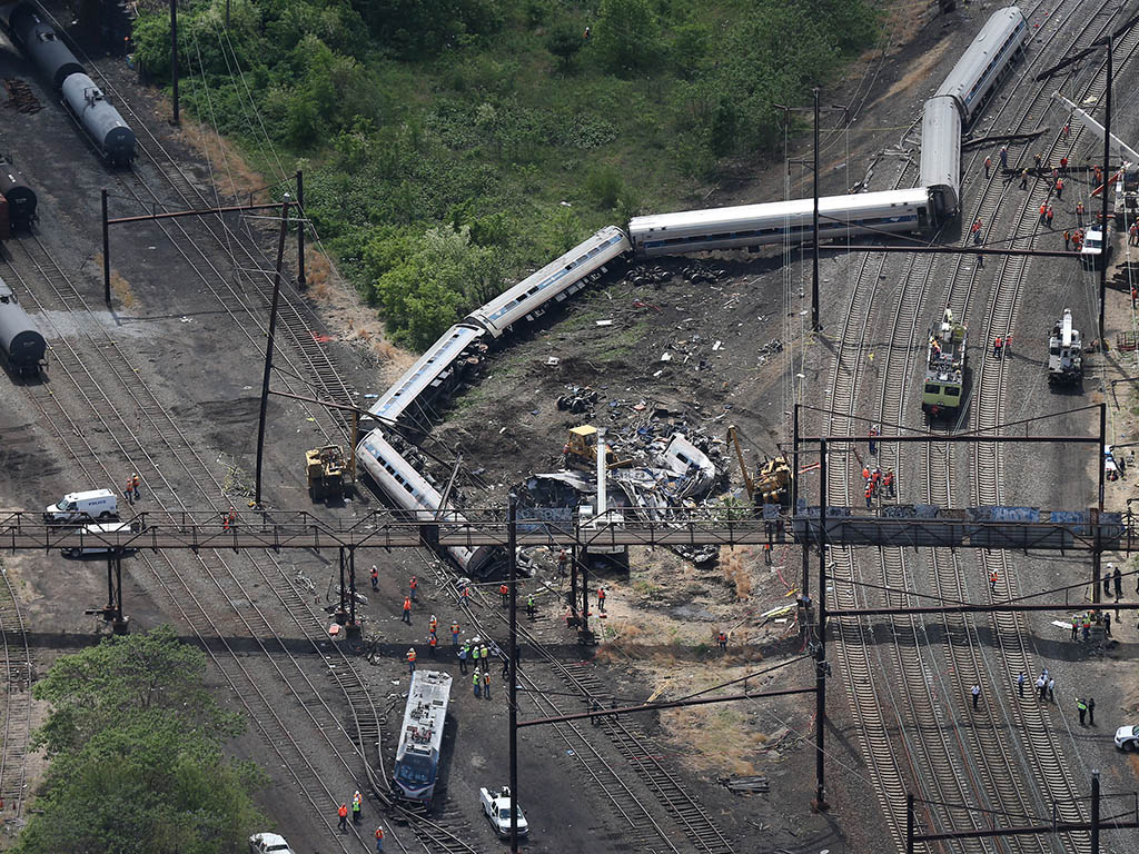 Amtrak crash in Philadelphia