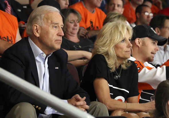 Vice President Joe Biden and wife Jill celebrate her birthday at ...