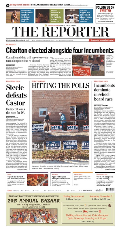 Post-election newspaper front pages - Philly