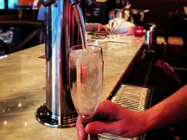 Prosecco on tap at Stella Rossa - Philly