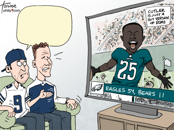 Cowboys vs. Eagles cartoon caption contest - Philly